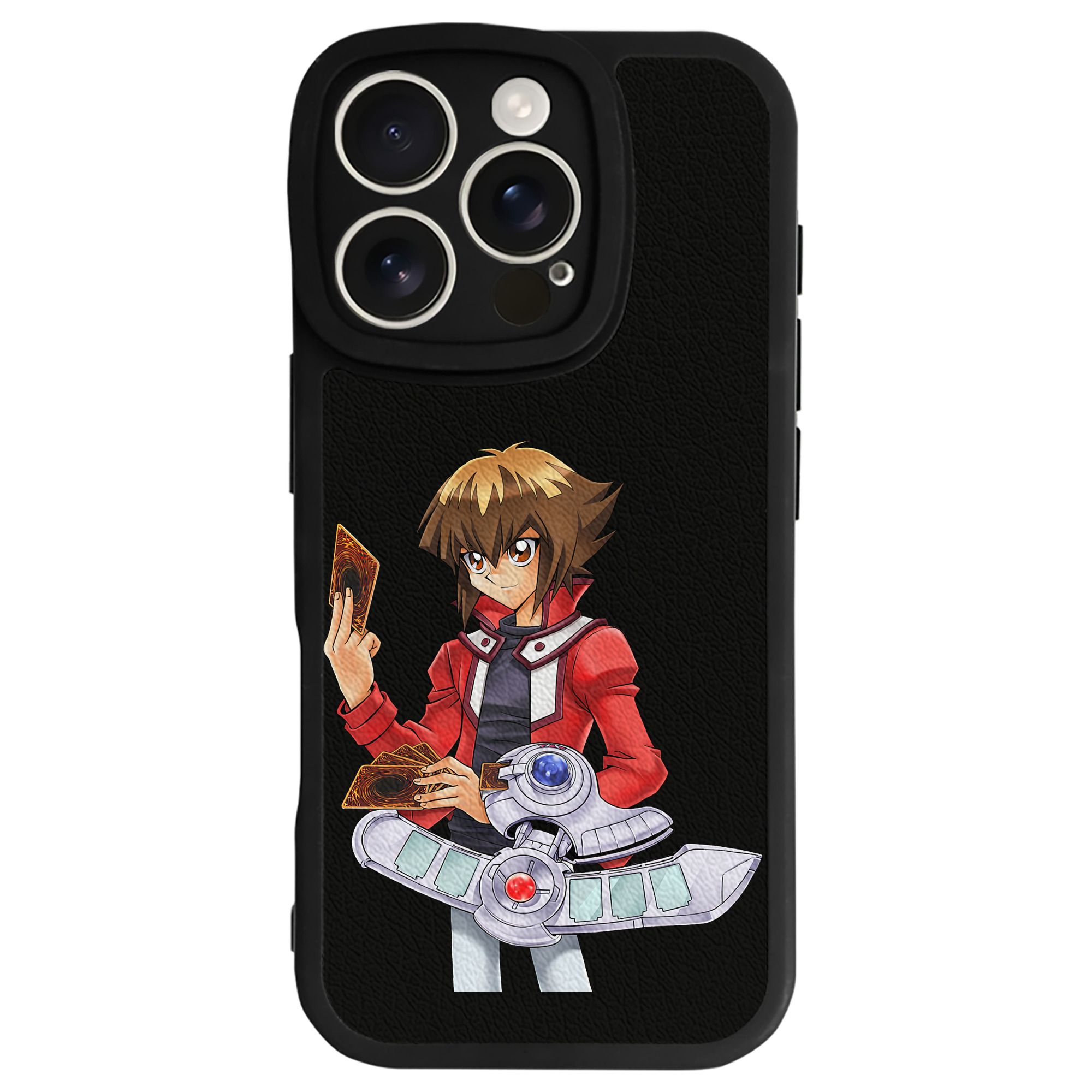 （画像用） 遊☆戯☆王 Yu-Gi-Oh! 【iPhone 16シリーズ対応】シリコンスマホケース（レザー調） 材質：シリコン